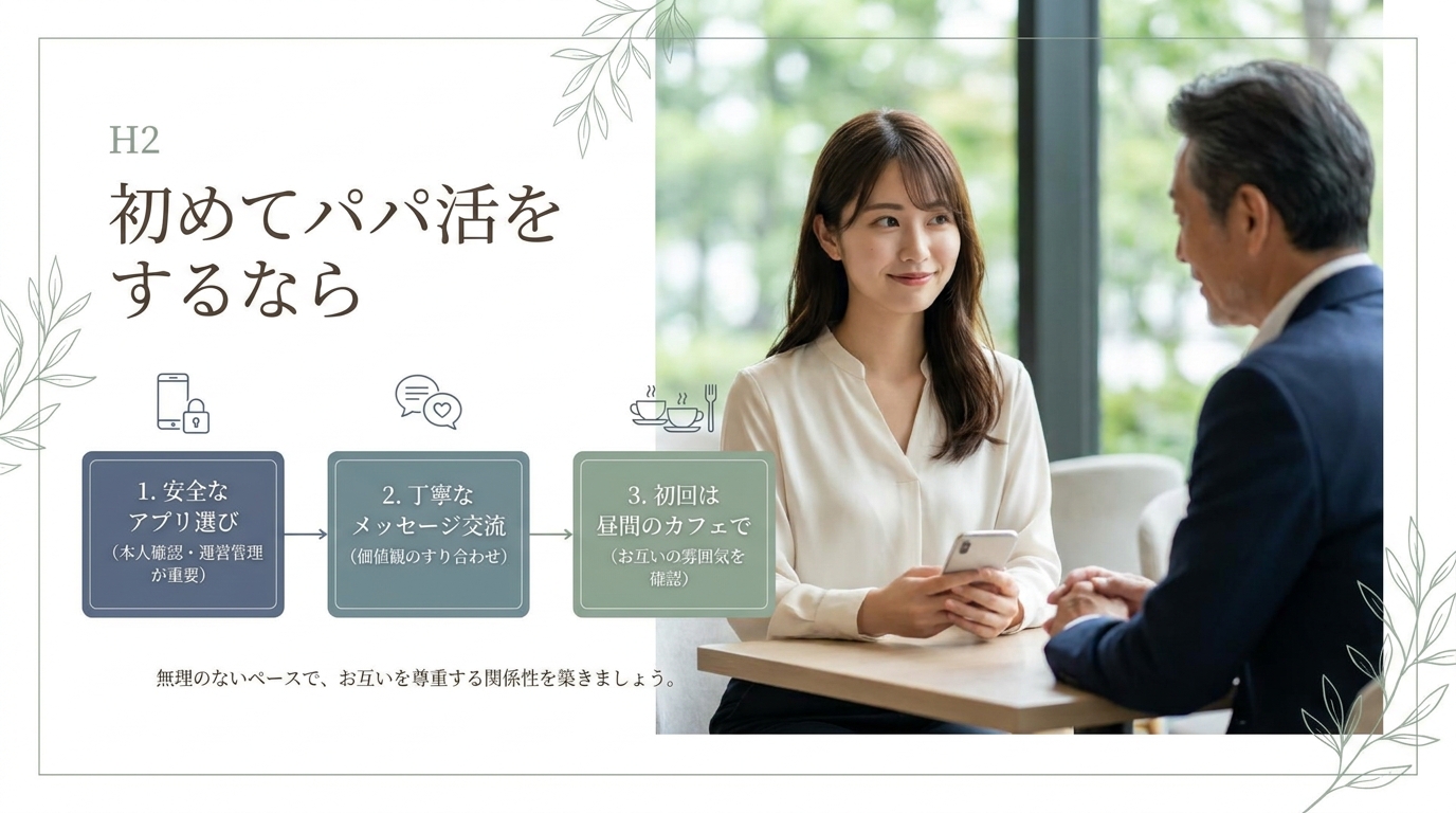 初めてパパ活をするなら