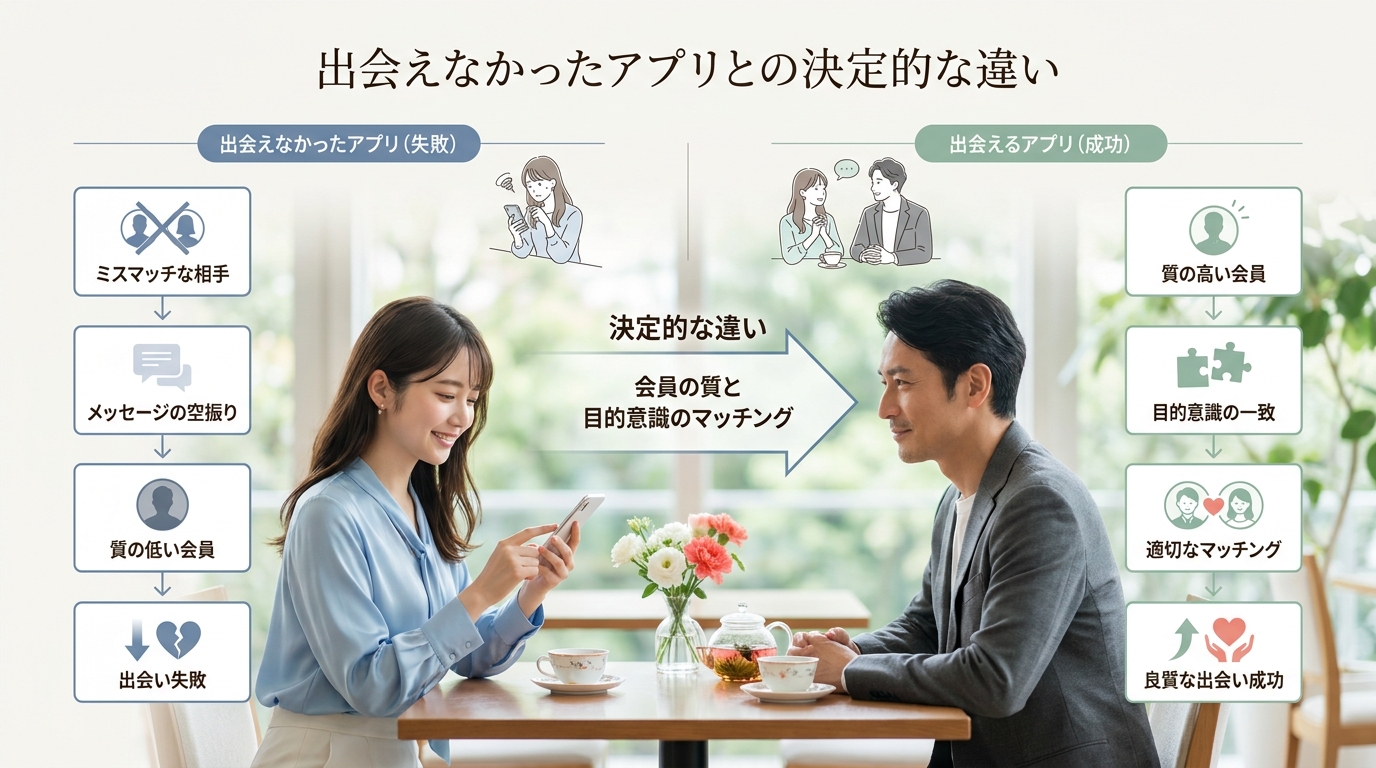 出会えなかったアプリとの決定的な違い