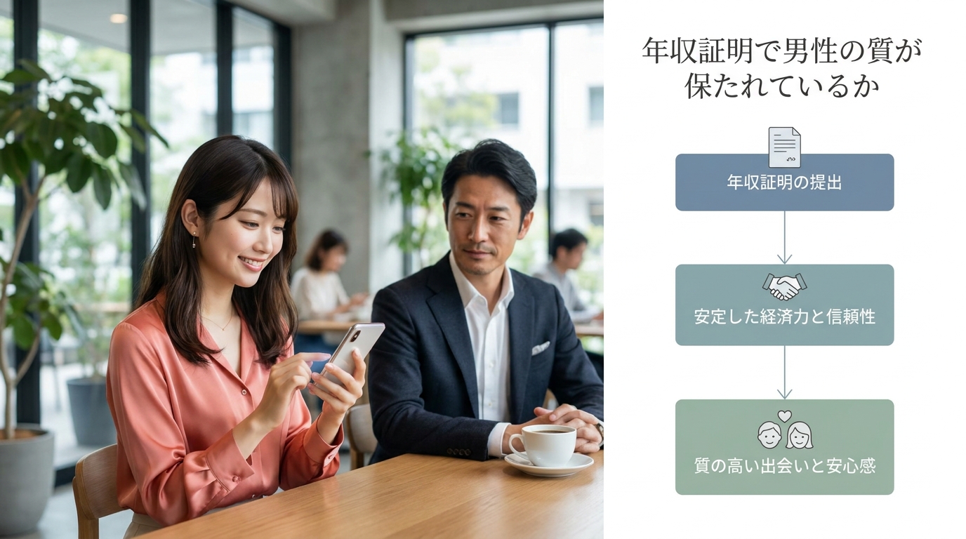 年収証明で男性の質が保たれているか
