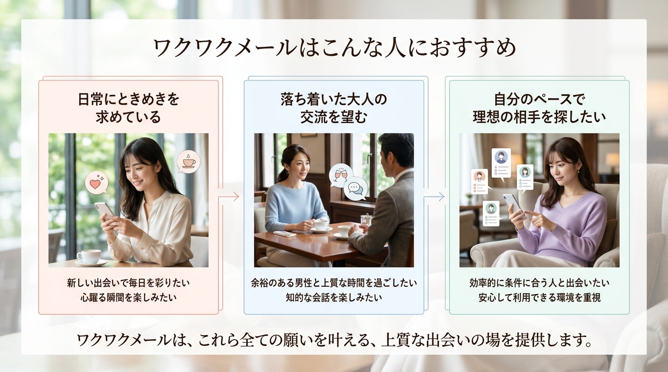 ワクワクメールはこんな人におすすめ