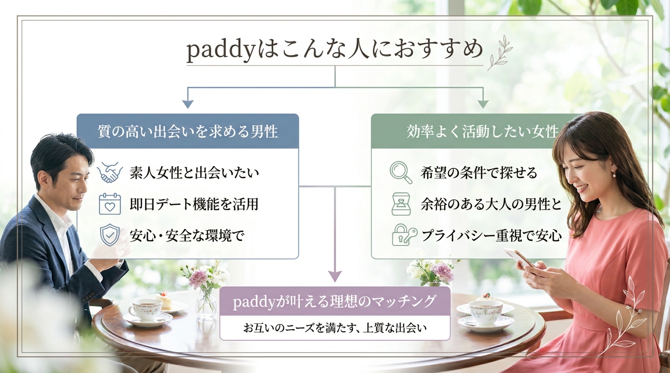 paddyはこんな人におすすめ