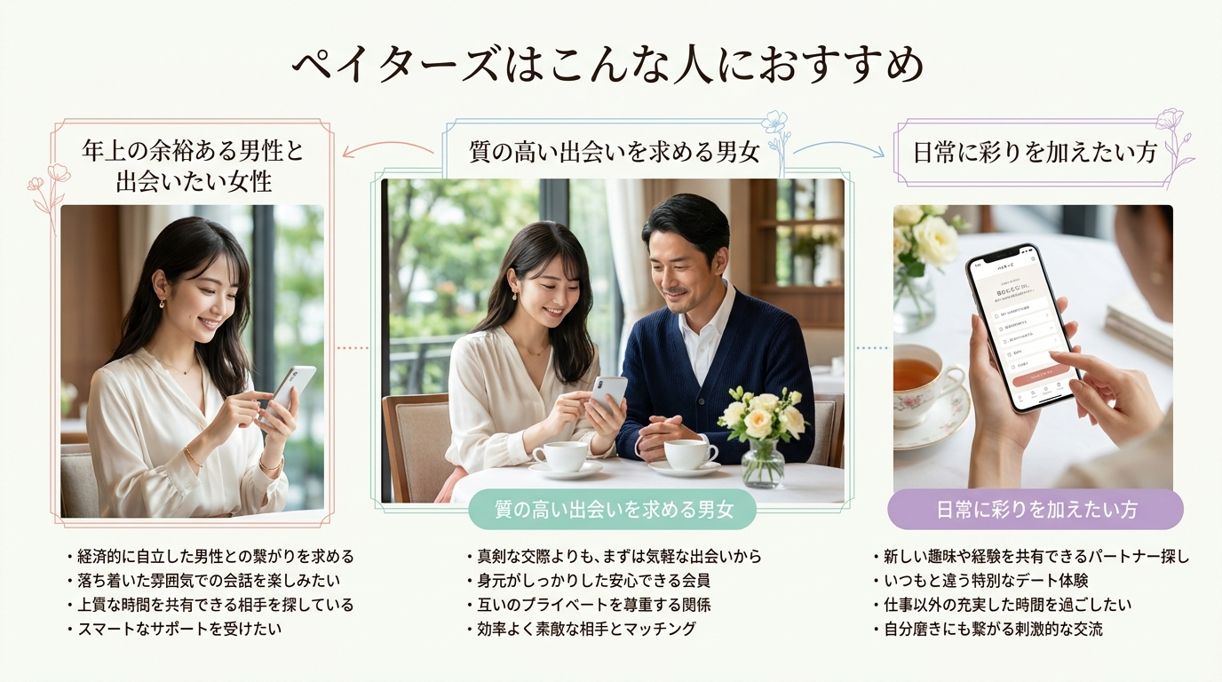 ペイターズはこんな人におすすめ