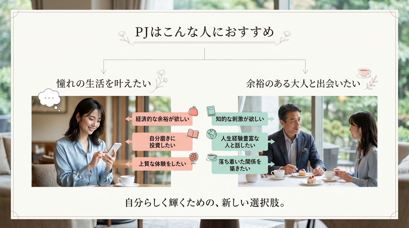 PJはこんな人におすすめ