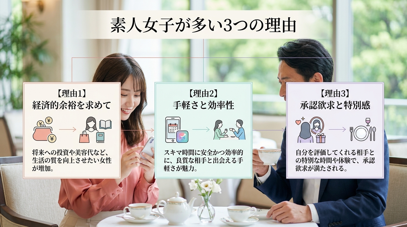 素人女子が多い3つの理由